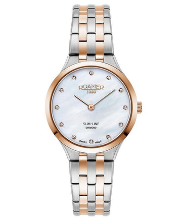 Ceas de dama Roamer Slim-Line Diamond 512847-49-89-20