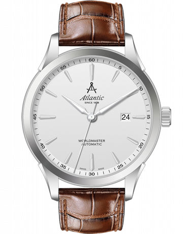 Ceas barbatesc Atlantic 52759.41.21S Worldmaster Art Deco
