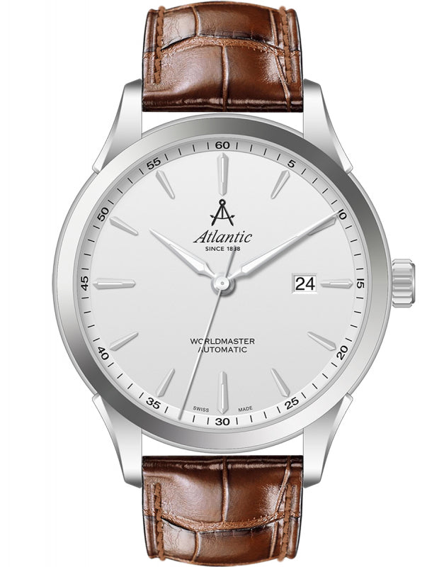 Ceas barbatesc Atlantic 52759.41.21S Worldmaster Art Deco