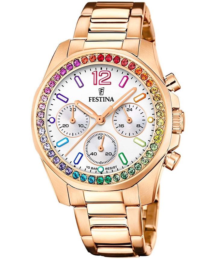 Ceas de dama Festina Boyfriend Rainbow Chrono F20639/2