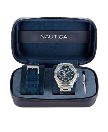 Ceas barbatesc Nautica Long Beach Chrono Set NAPLECR01