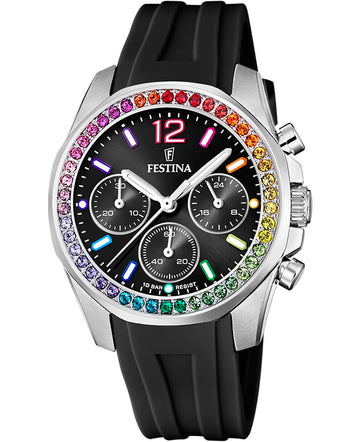 Ceas de dama Festina F20610/3 Boyfriend Rainbow Chrono