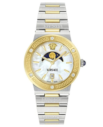 Ceas de dama Versace VE7G00524 Greca Logo Moonphase Diamonds