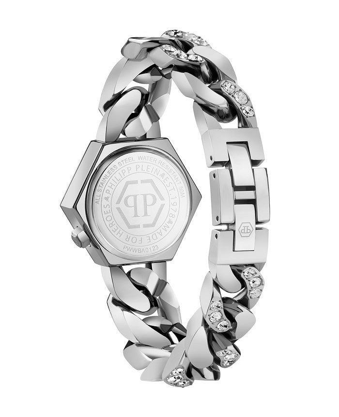 Ceas de dama Philipp Plein PWWBA0123 The Hexagon Groumette Perpetual Bling